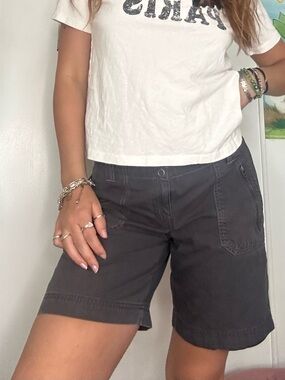 Eddie Bauer Charcoal Gray Cargo Shorts